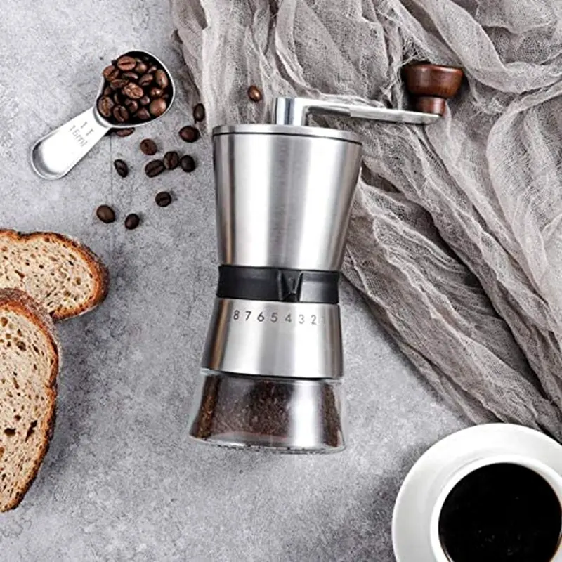Modern design glass coffee grinder
