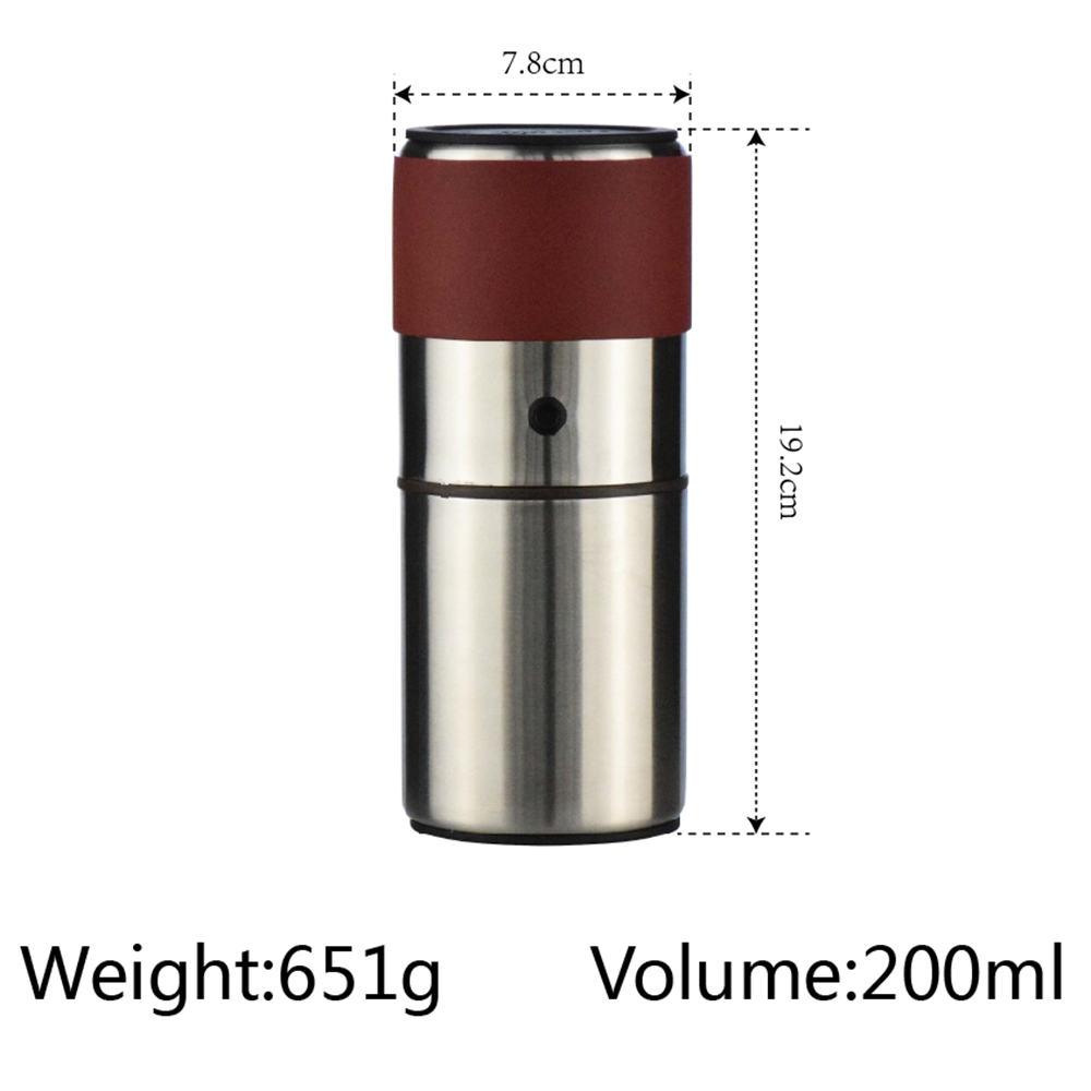  Stainless grinder features easy precision grinding dial
