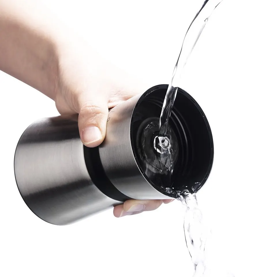 Hand coffee grinder glass design