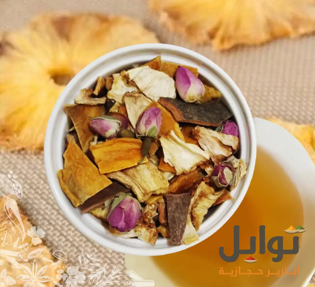 استمتع بمزيج استوائي ساحر: شاي الفواكه والتوابل | مانجو - أناناس - مكونات طبيعية 100%