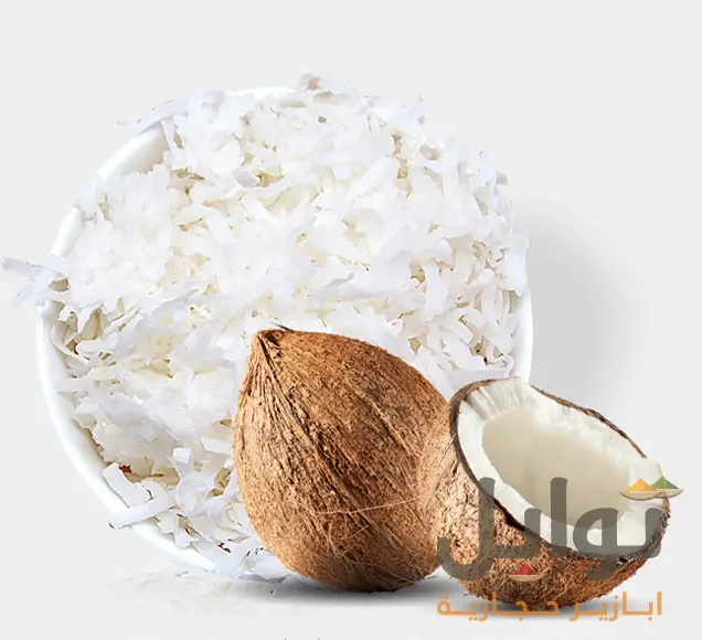 جوز الهند شرائح طبيعية محلى - نكهة استوائية غنية