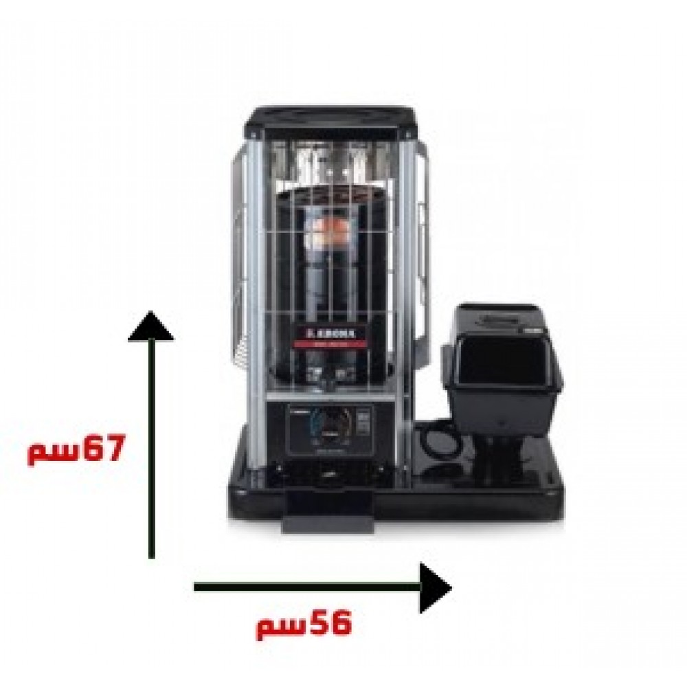  دفاية قاز كيرونا 8.5 لتر - اسود 