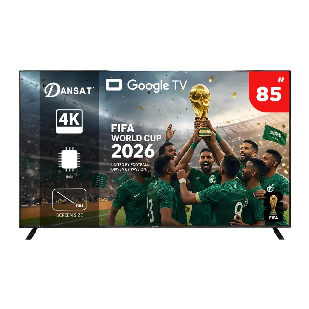  شاشة &nbsp;دان 85 بوصه سمارت بدقة 4K بنظام تشغيل Google TV 