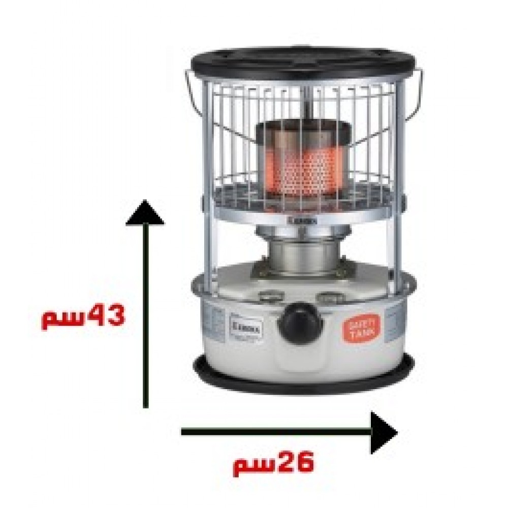  دفاية قاز كيرونا 5.3 لتر - ابيض 