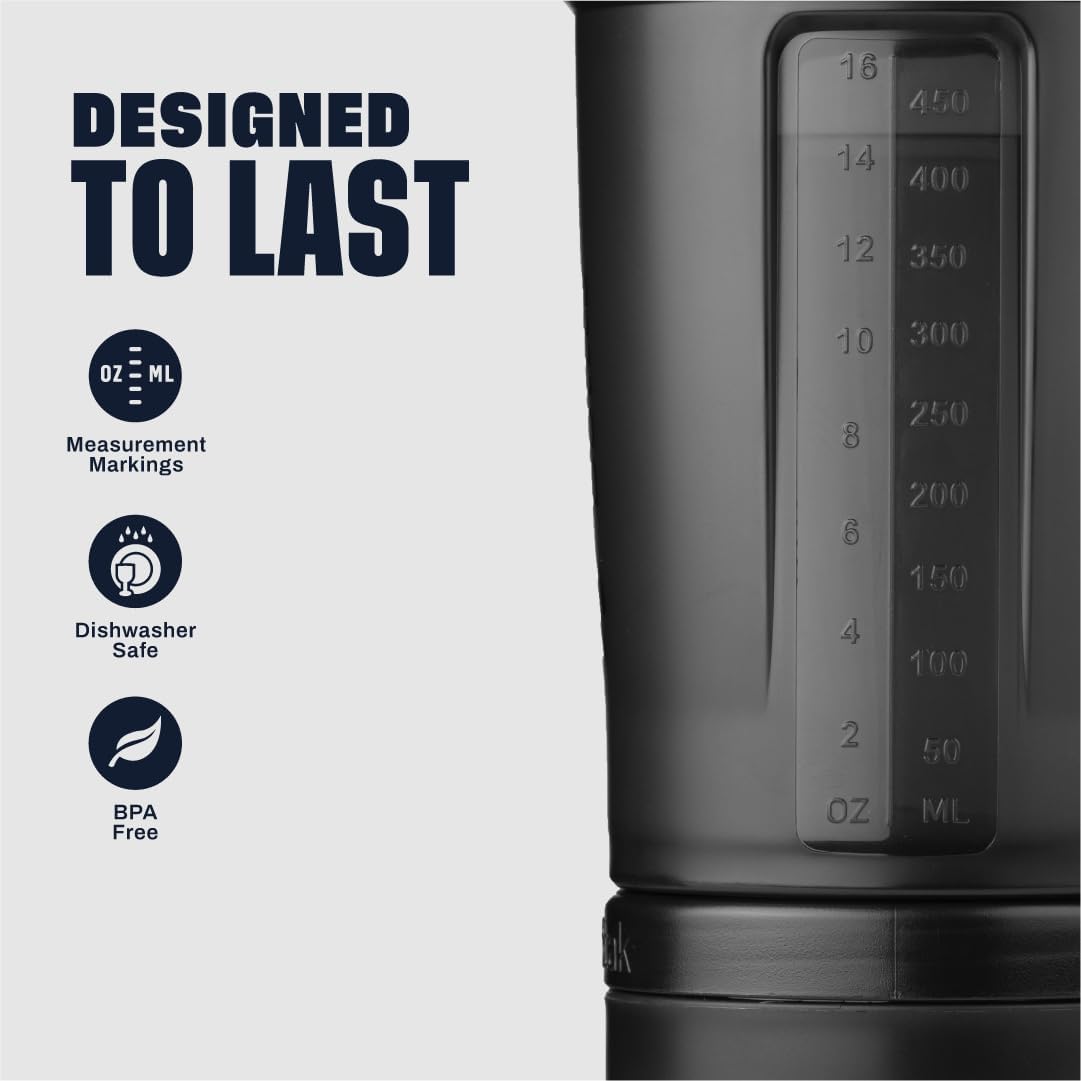  لابيرفا بلندر بوتل - بروستاك شيكر بروتين  (651 مل) - Blender Bottle Prostak Shaker Storage Protein 