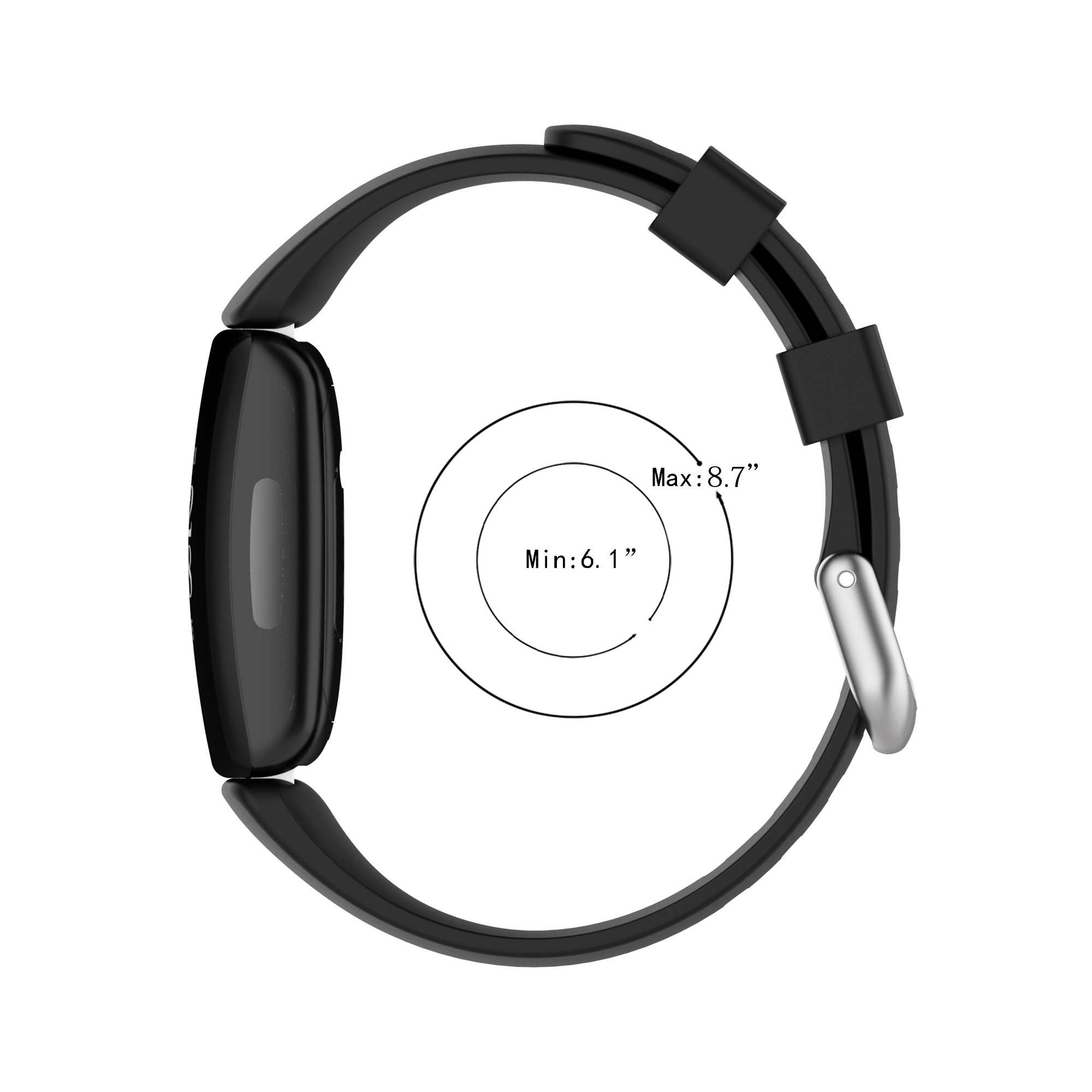  Silicone Band Fitbit Inspire 2 Black 