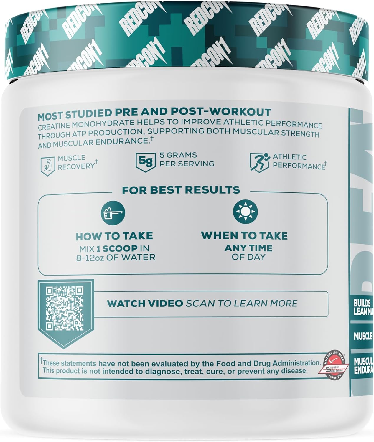  ريدكون1 - كرياتين مونوهيدرات (300 جم) - REDCON1 - Creatine Monohydrate  