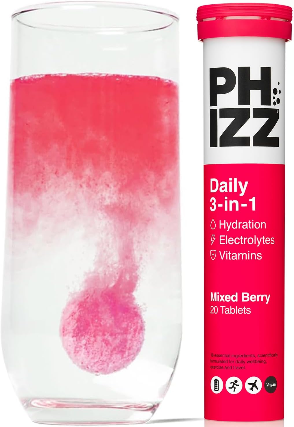  Phizz - Electrolytes Multivitamin Hydration Effervescent (20 Tablets) 
