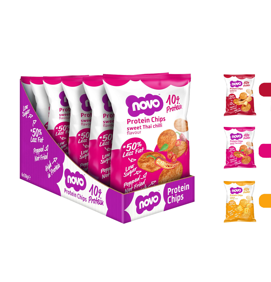  نوفو بروتين شيبس (6 قطع) - NOVO Protein Chips 
