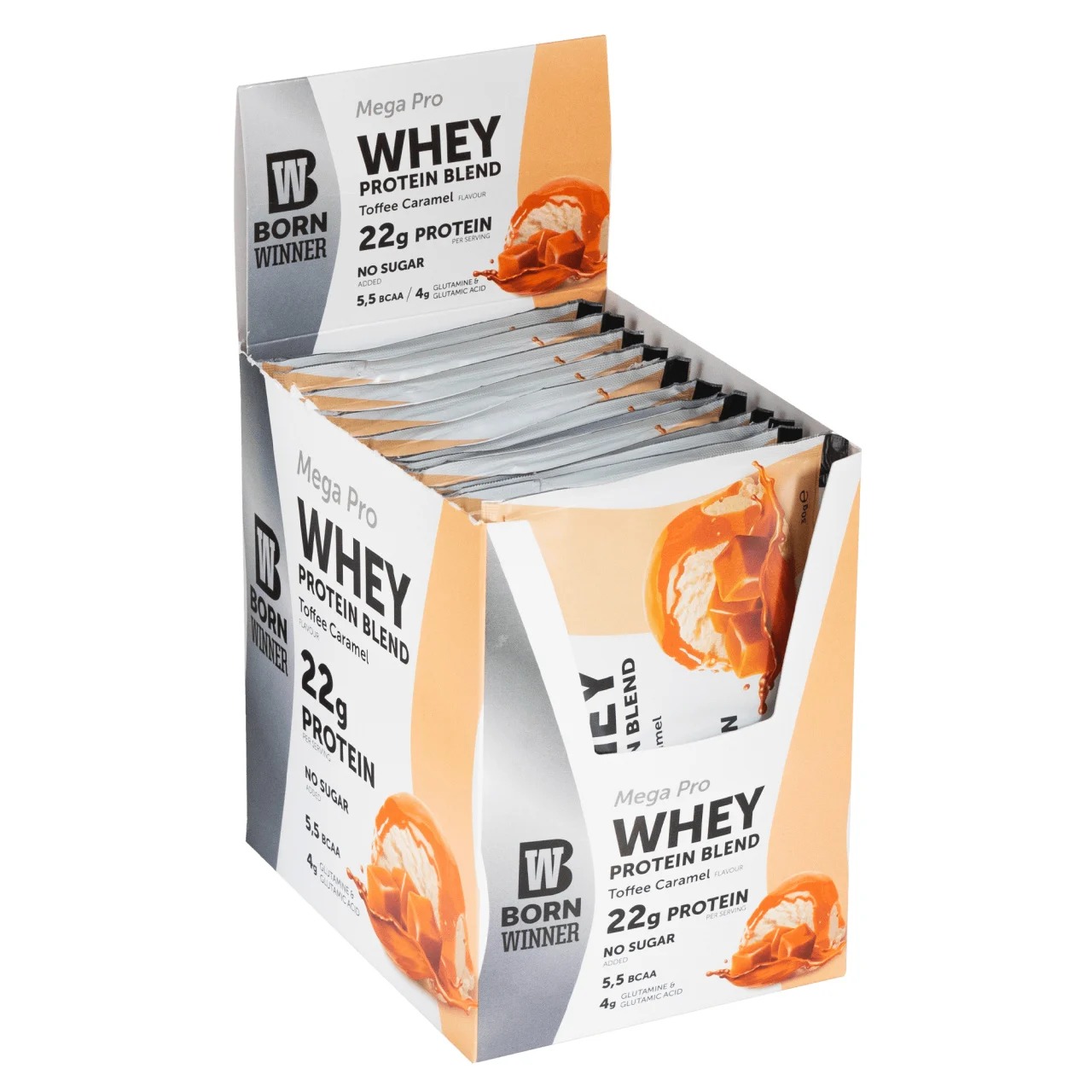  بورن وينر - واي بروتين باودر (12 حبة) - Born Winner Whey Protein Powder 
