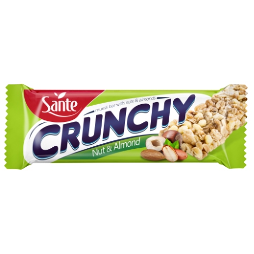 سانتيه - كرانشي بروتين بار  (5 قطع) - Sante Crunchy Protein Bar 