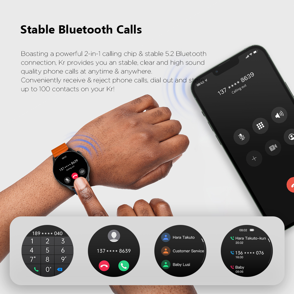  ساعة كيسلكت الذكية كي ار برو  Kieslect KR Pro Calling Watch 