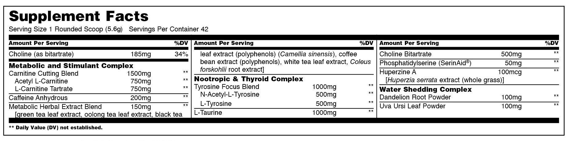  Universal Nutrition - Animal Advanced Cuts (42 serving) 