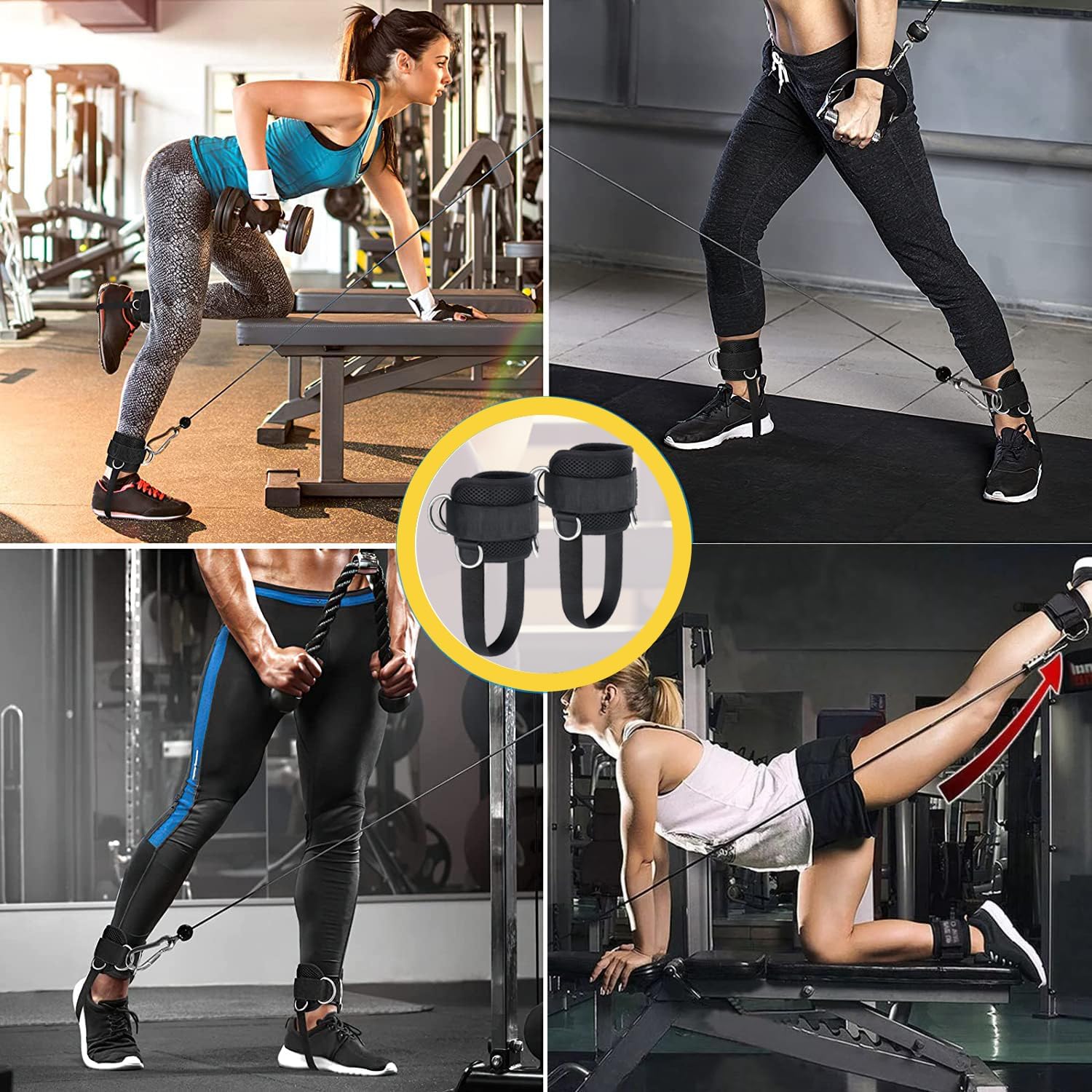  Vigor - Adjustable Ankle Straps for Cable Machine  