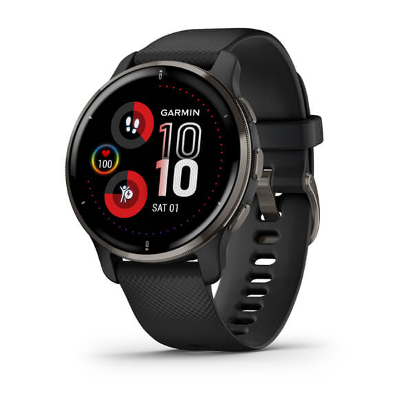  ساعة جارمن فينو 2 بلس أسود -Garmin Venu 2 Plus Black 