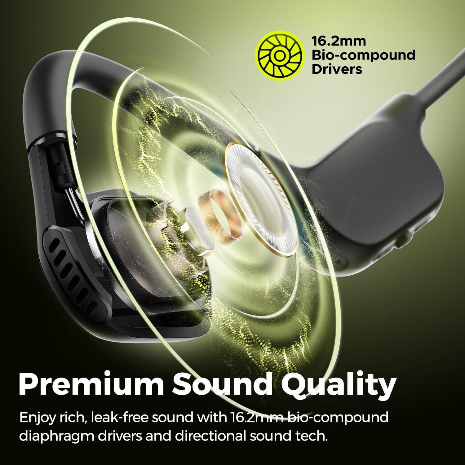  SoundPEATS RunFree Lite 2 Bluetooth Air Conduction Sport Headphones 