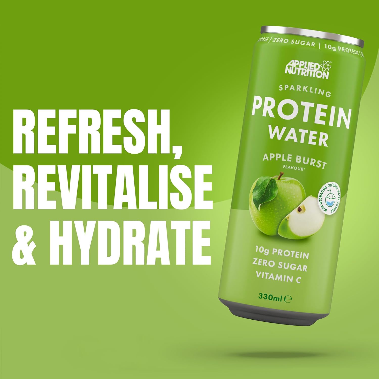  ابلايد نيوتريشن -  ماء بروتين فوار (12 علبة) - Applied Nutrition Sparkling Protein Water 