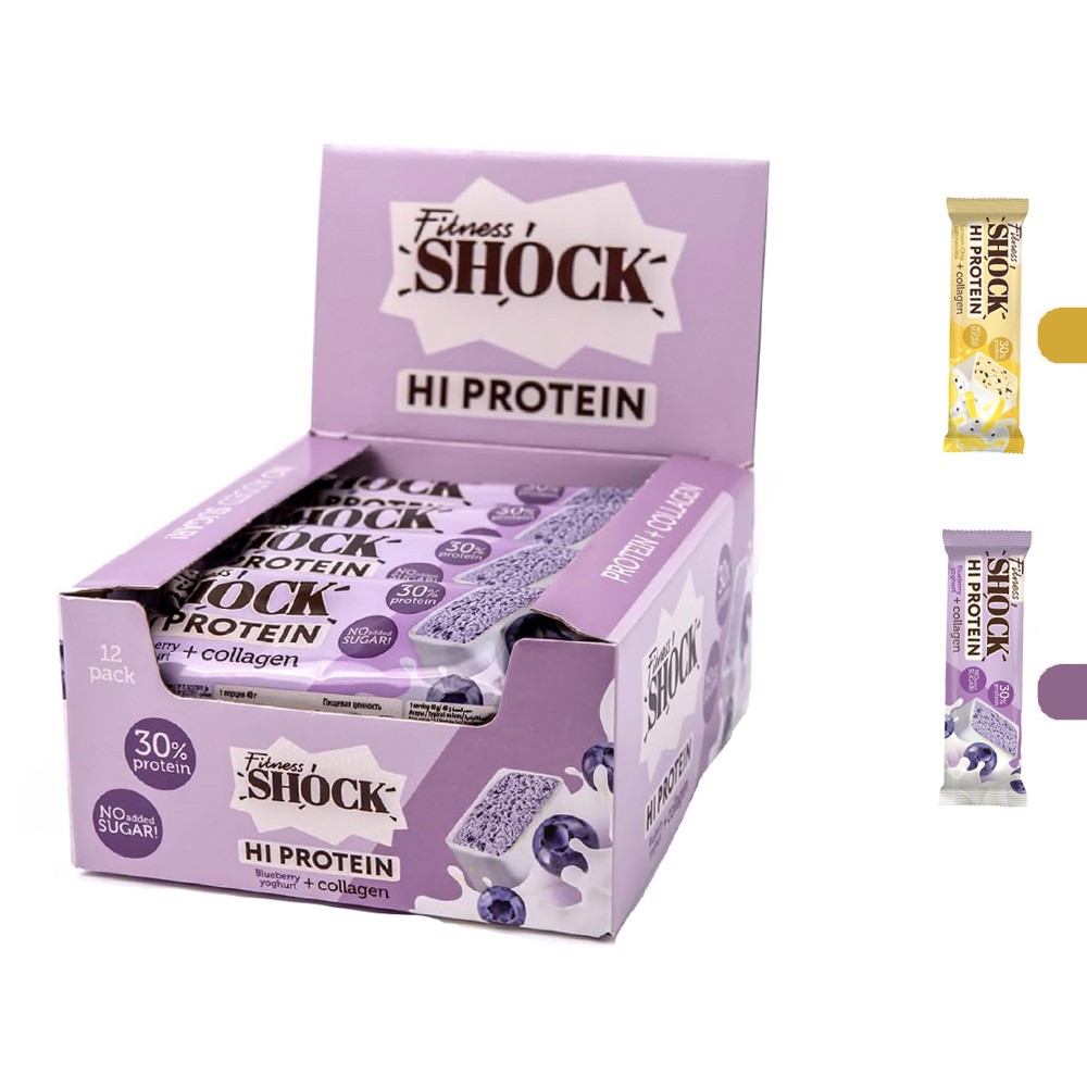 Fitness Shock - High Protein Bar  (12 pcs) 