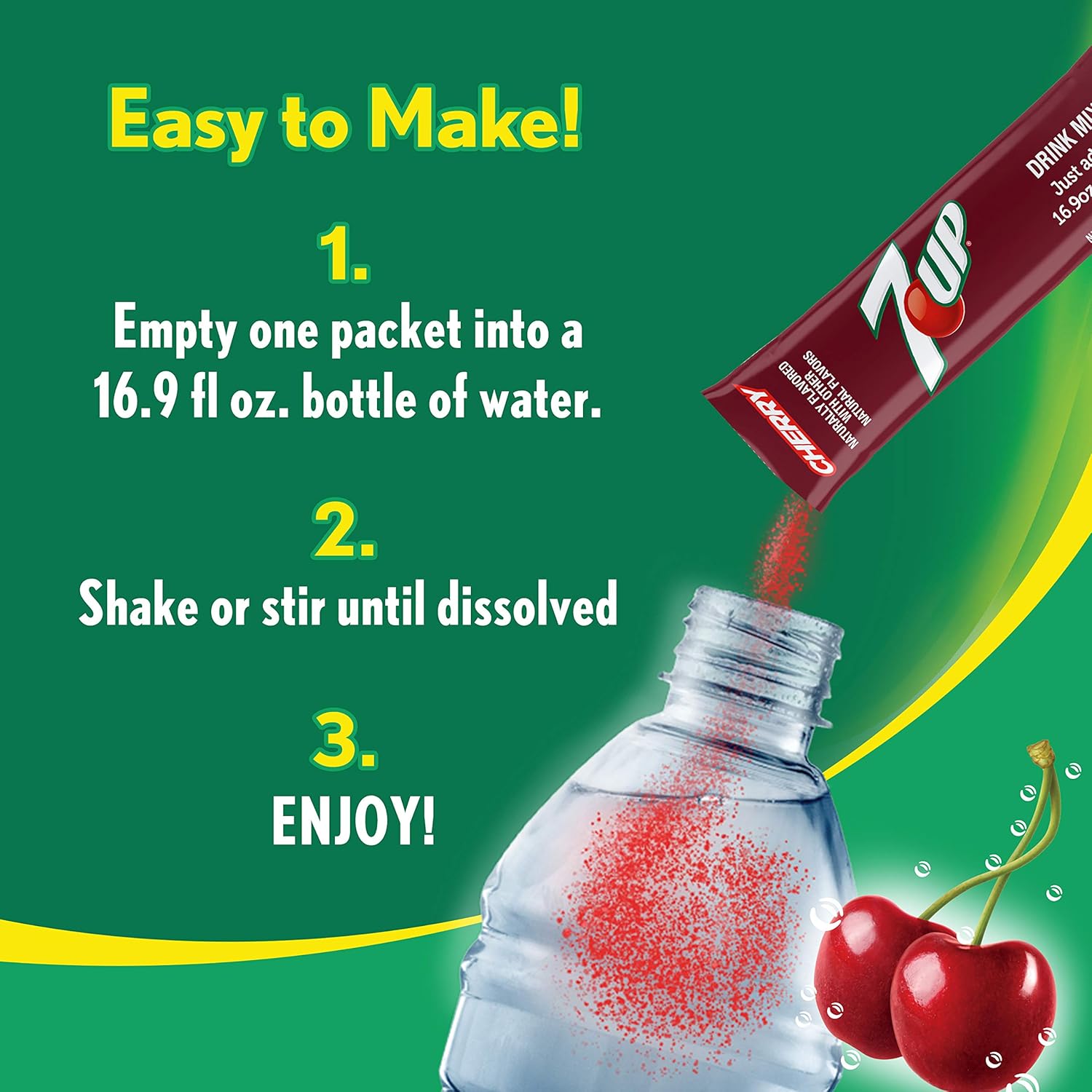  سفن أب - مشروب باودر منعش خالي من السكر (6 حبات) - 7UP Powder Drink Mix Sugar Free 
