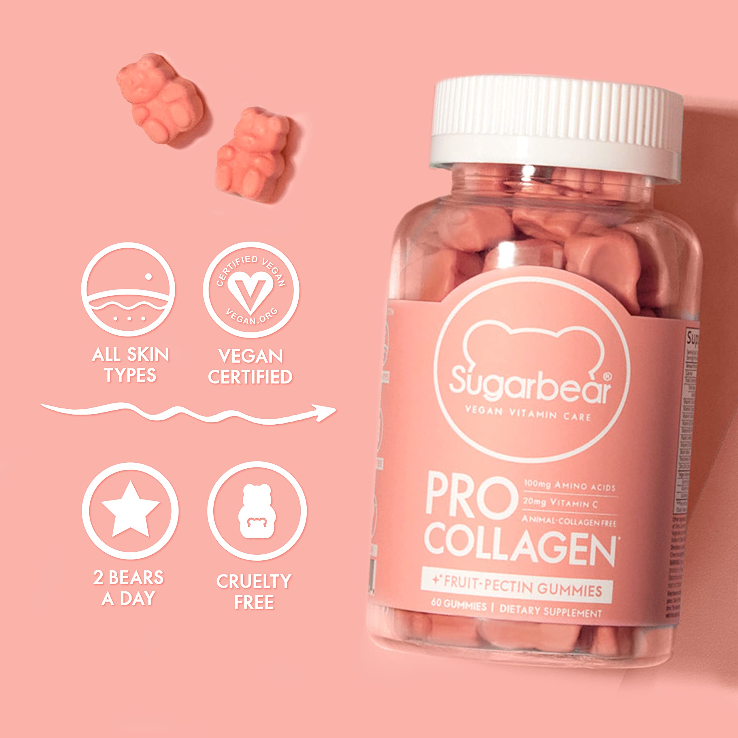  Sugar Bear - Pro Collagen Vitamin Gummies  