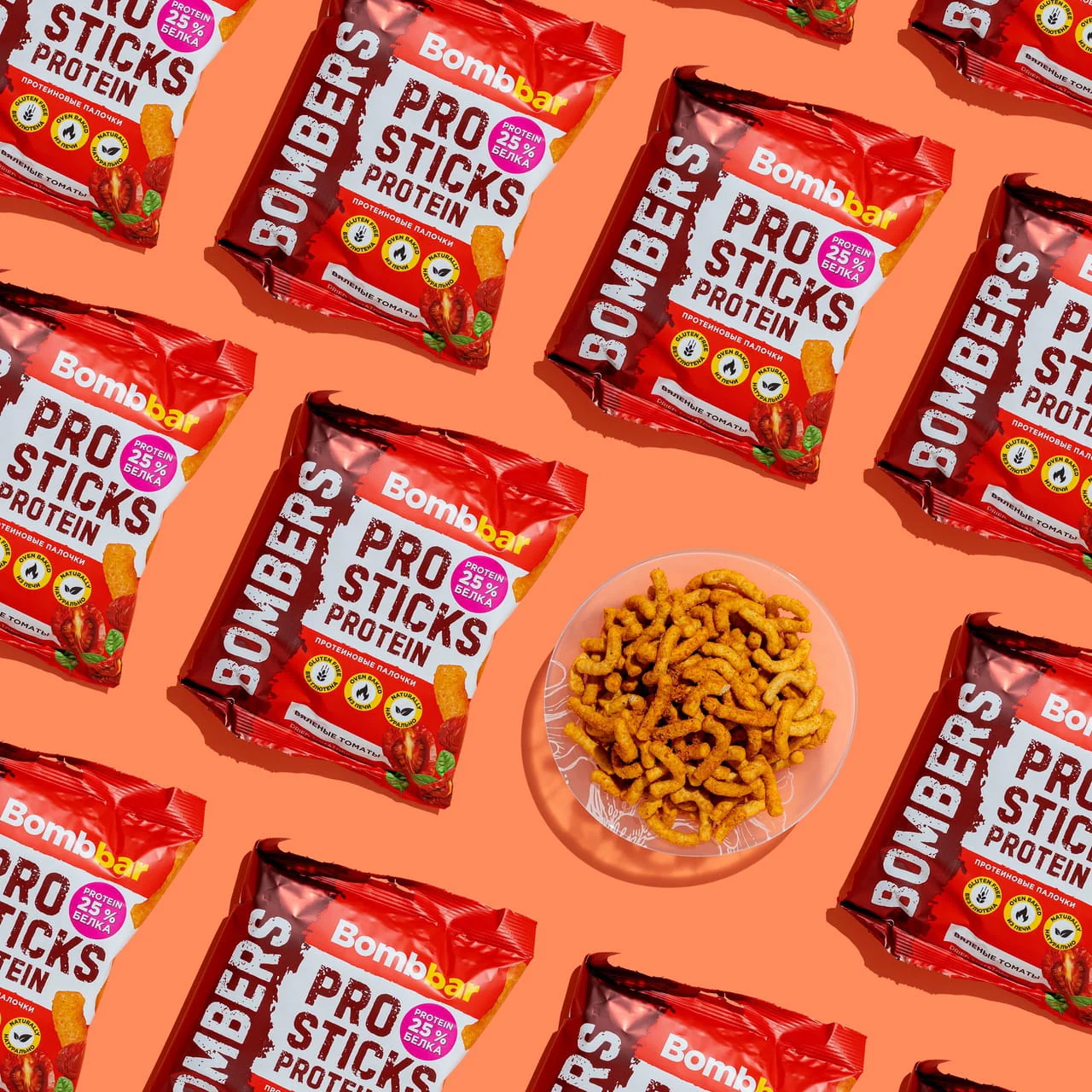  بومب بار - برو ستيكس بروتين - Bombbar - Protein Corn Sticks 