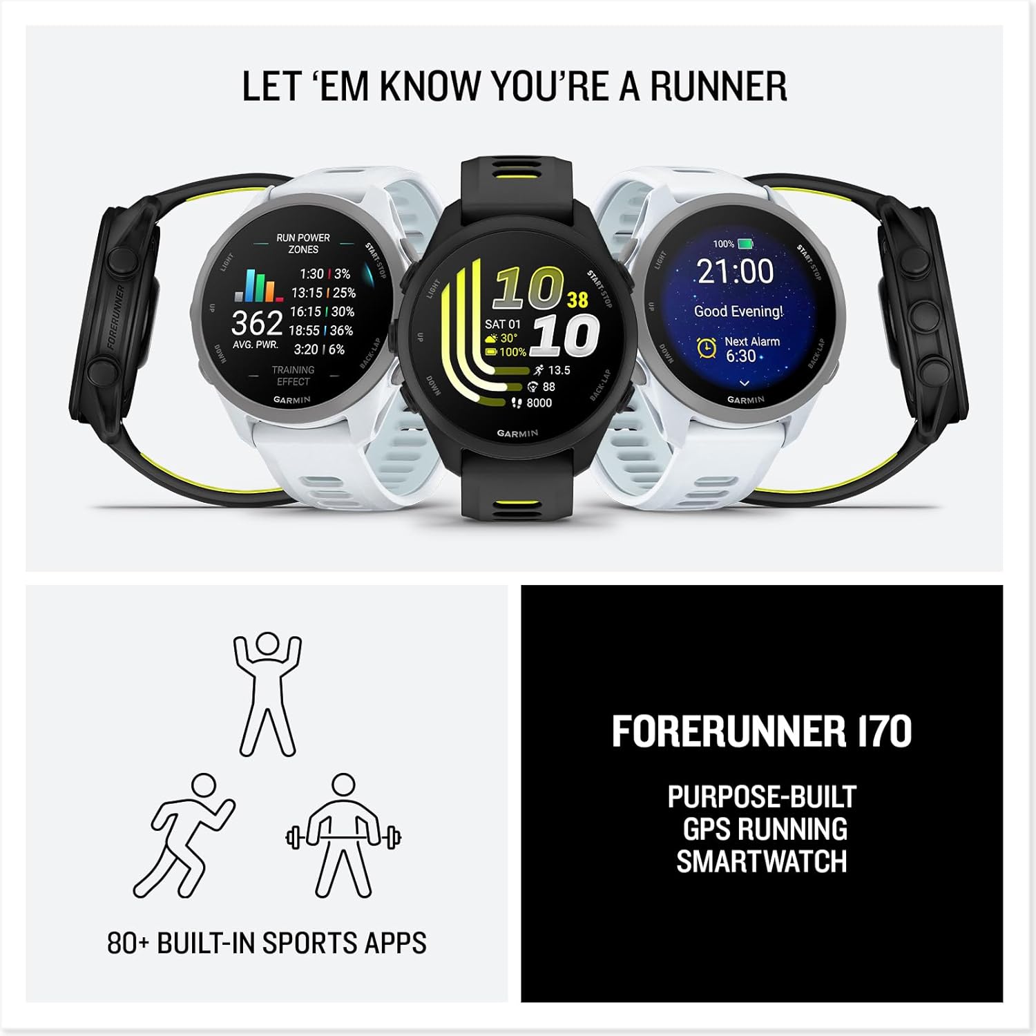  ساعة جارمن الذكية موديل فوريرنر 170 (Garmin Forerunner 170) 