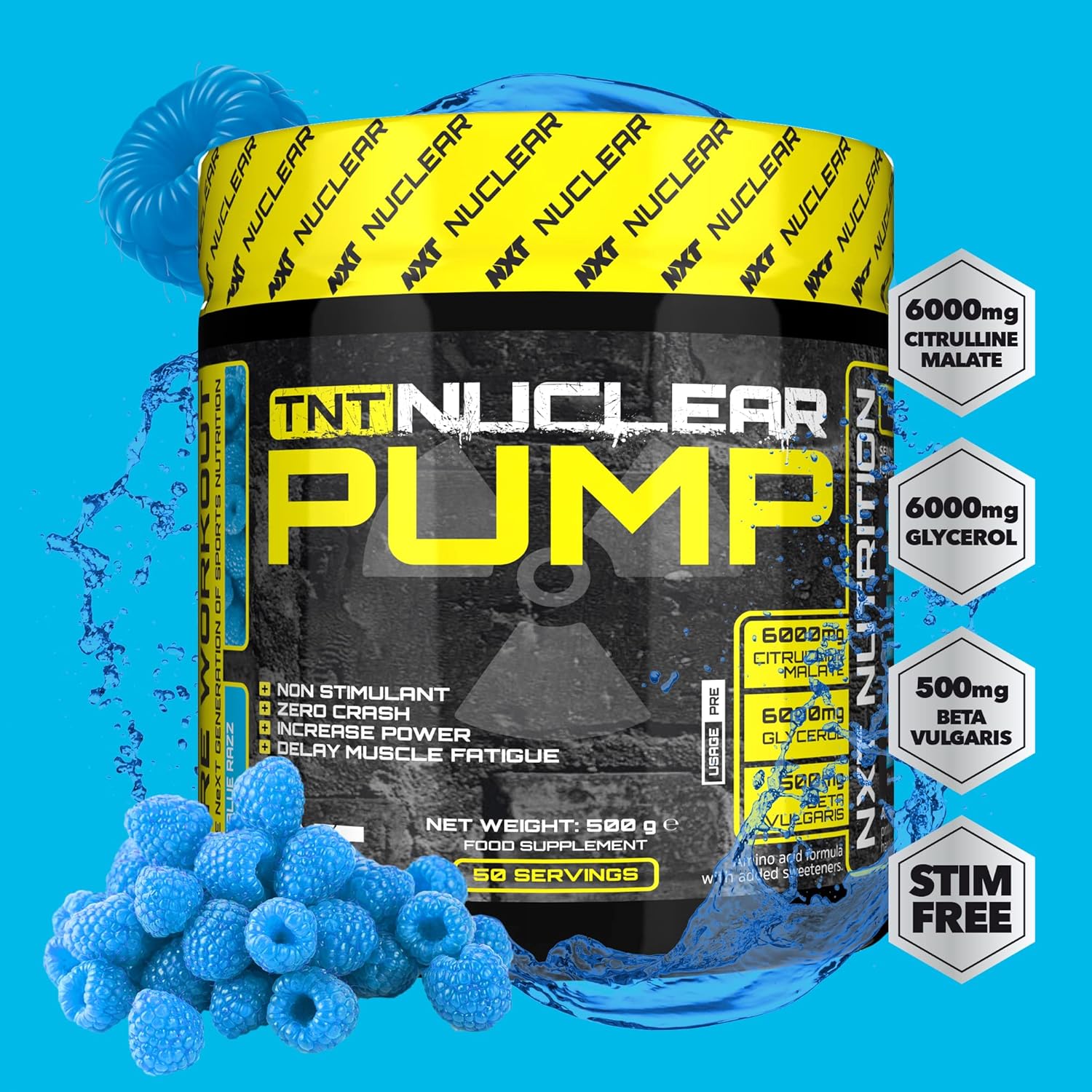  نكست نيوتريشن - تي إن تي نيوكلير بامب ماقبل التمرين (500 جم) - NXT Nutrition  TNT Nuclear Pump 