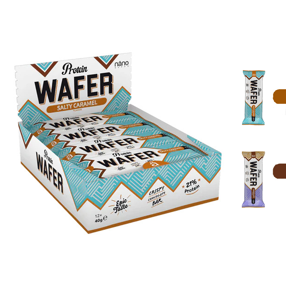  نانو سبس - ويفر بروتين كرسبي (12 حبة) - Nano Supps Protein Wafer 