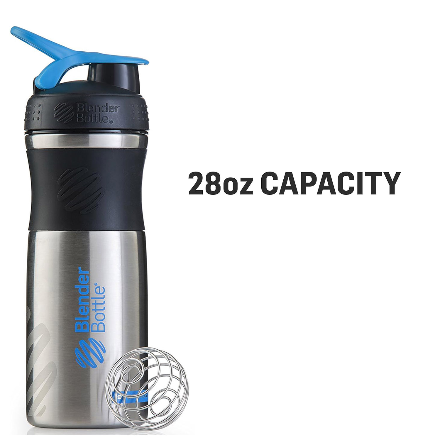  بلندر بوتل سبورت ميكسر شيكر رياضي ستانلس ستيل (850 مل) - BlenderBottle SportMixer Stainless Steel 