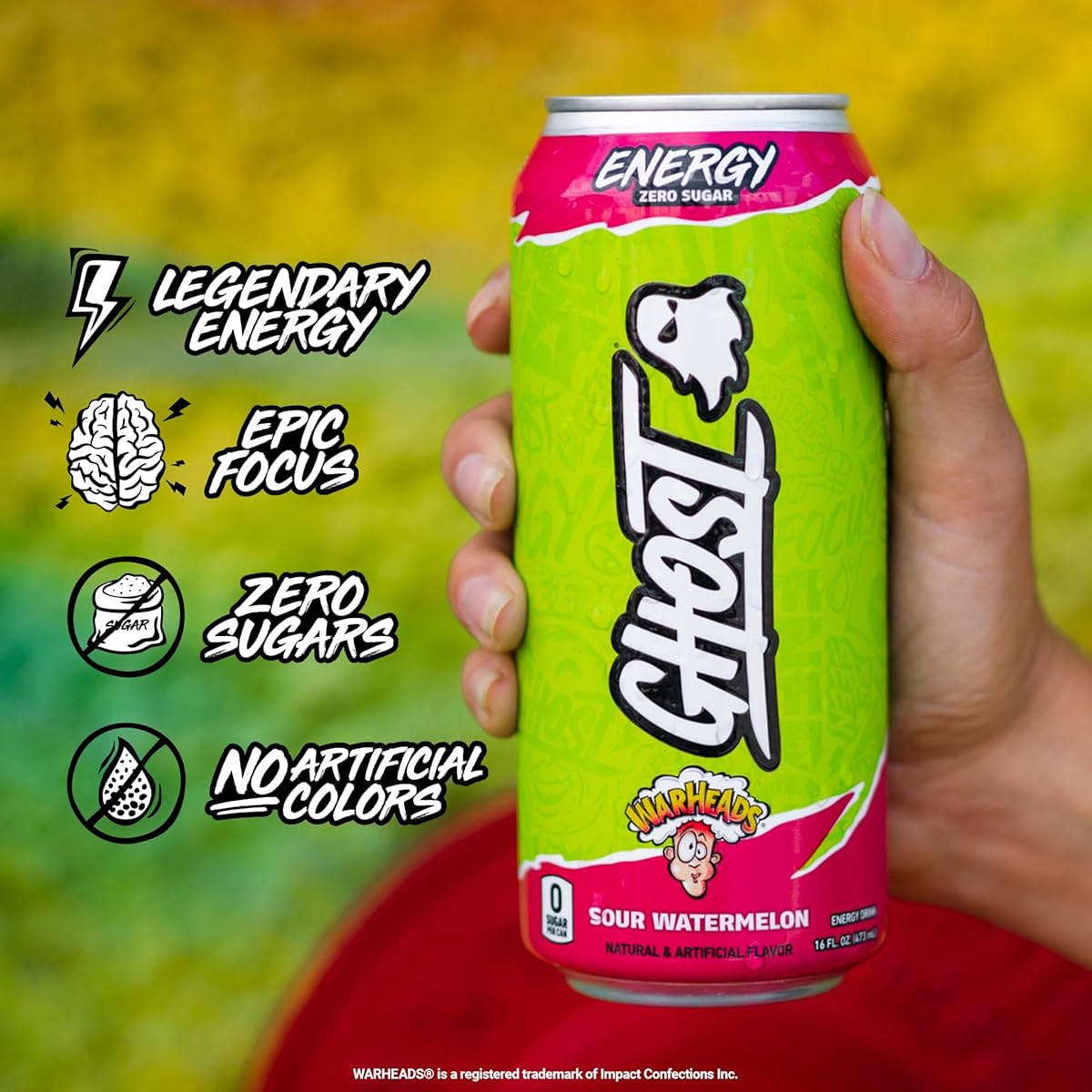  جوست - مشروب طاقة ماقبل التمرين (473 مل) - GHOST- Energy Drink Zero Sugars 