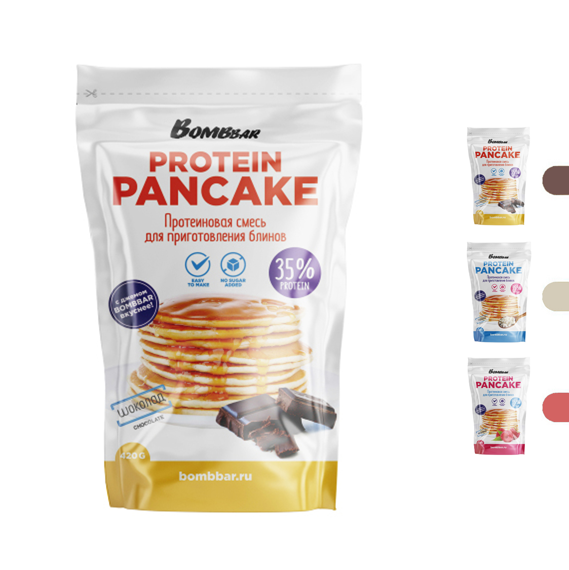  بومب بار - خليط بان كيك بروتين خالي من السكر (420 جم) - Bombbar - Protein Pancake Mix 