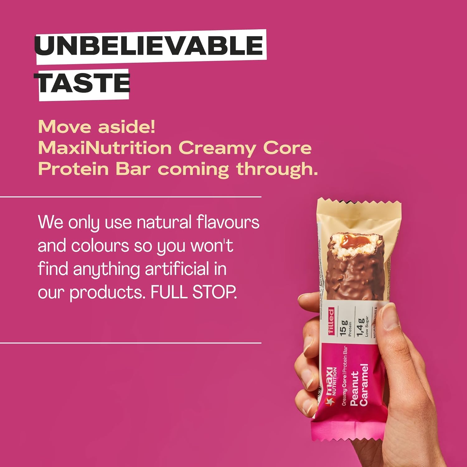  Maxinutrition Creamy Core Protein Bar – High-Protein Snack with Creamy Filling 