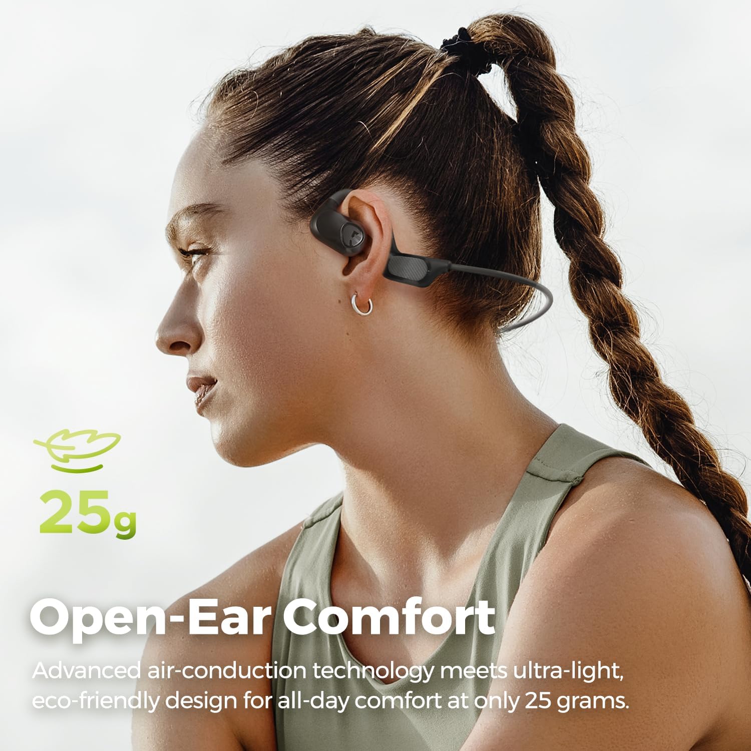  SoundPEATS RunFree Lite 2 Bluetooth Air Conduction Sport Headphones 