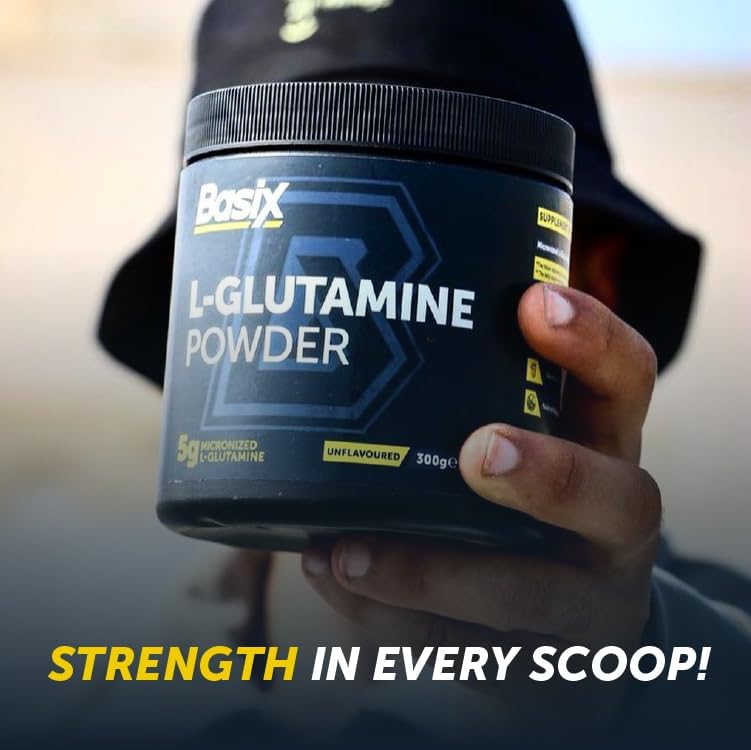  بيسيكس - الجلوتامين بودرة  Basix Nutrition L-Glutamine Powder 