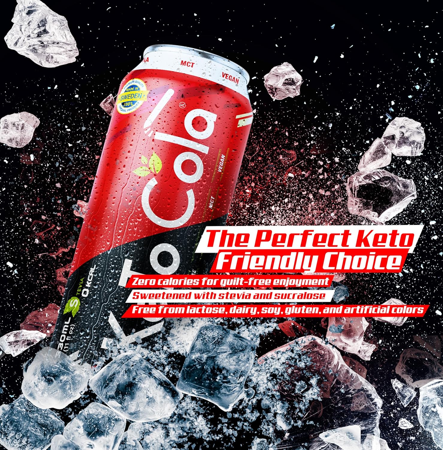  لابيرفا -كيتو كولا (24 علبة) - laperva Keto Cola Healthy Drink 