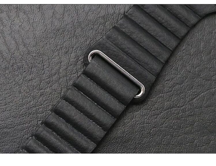  سوار تبديل من الجلد لساعة ابل  أسود-Leather strap for Apple Black 