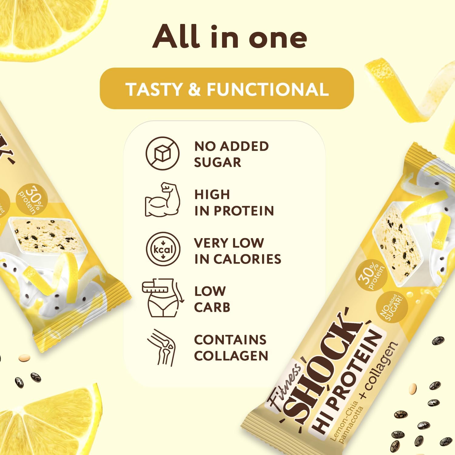  Fitness Shock - High Protein Bar  (12 pcs) 