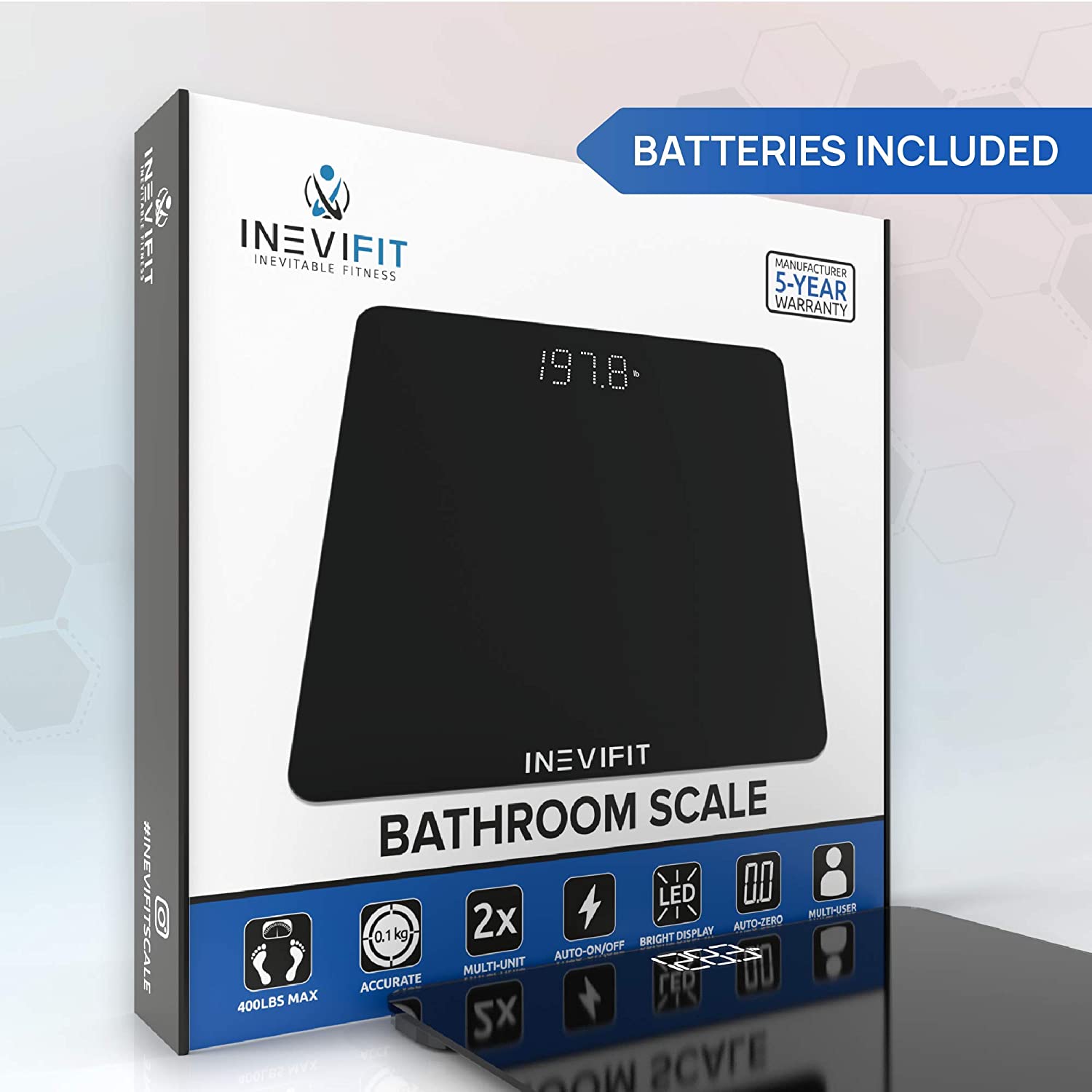 INEVIFIT Bathroom Scale (Open Box) 