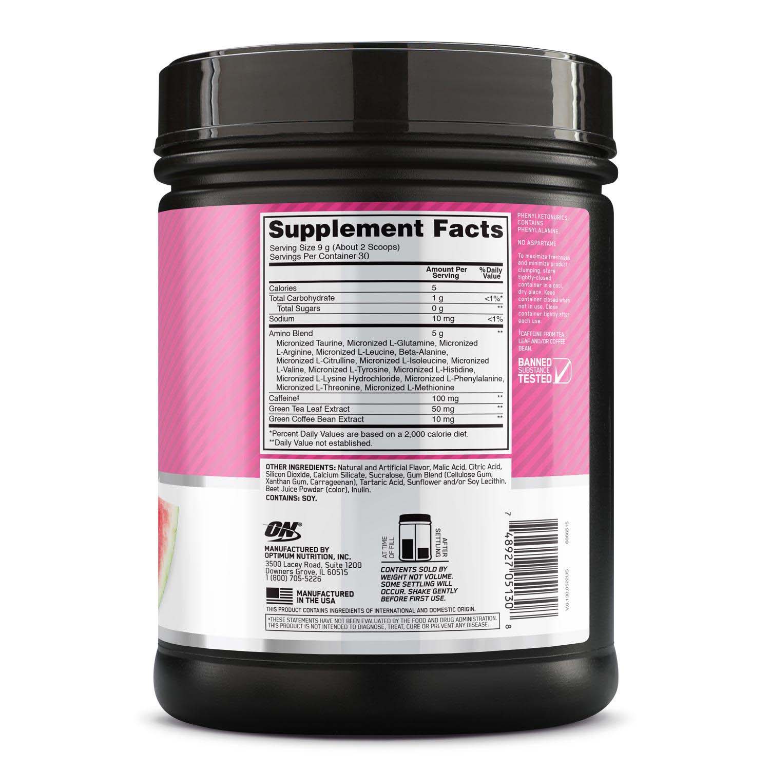  اوبتيموم نيوتريشن - اسينشال امينو انرجي (270 جم) - Optimum Nutrition Essential Amino Energy 