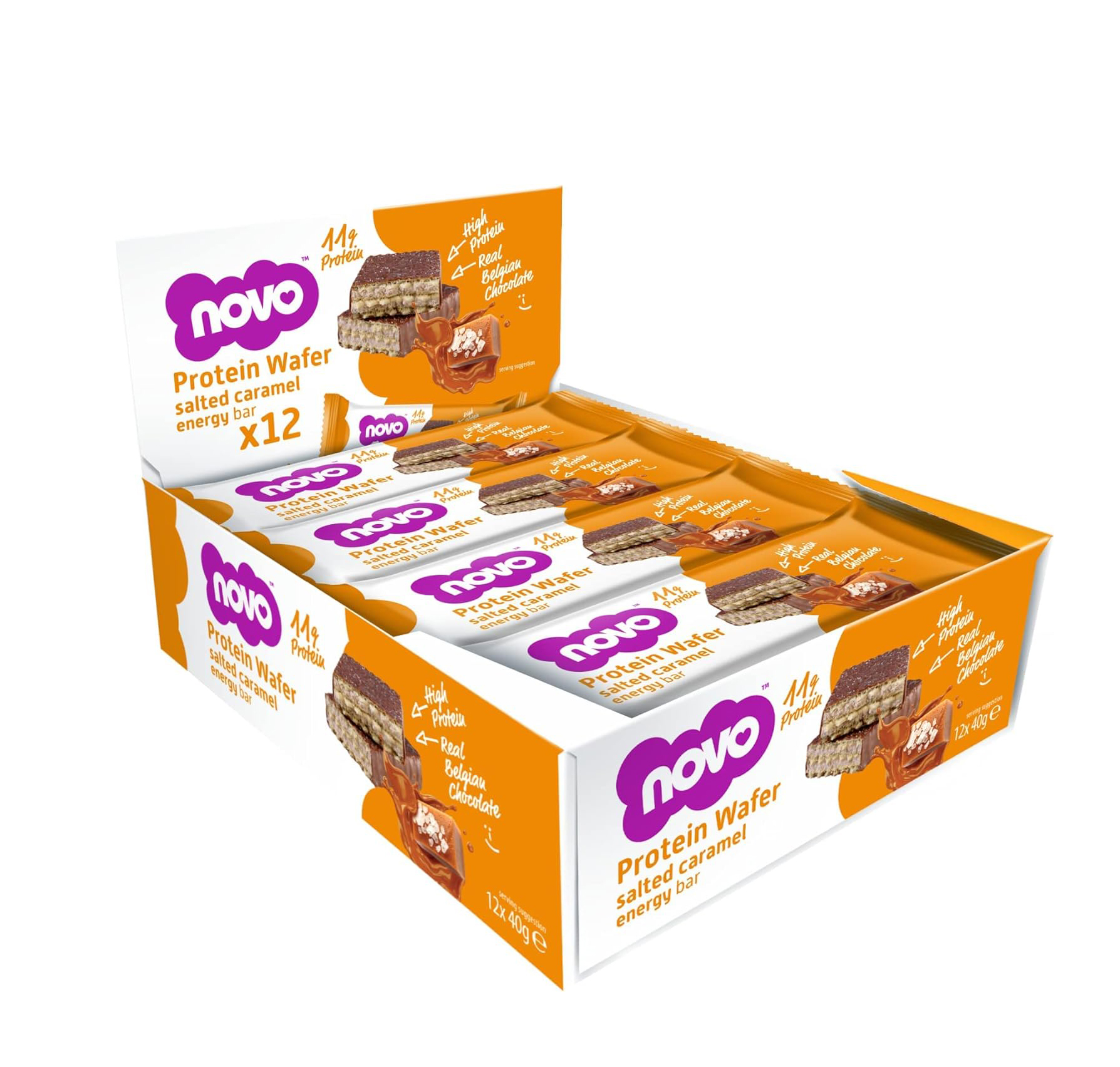  Novo Protein Bar Wafer (Pack of 12) 