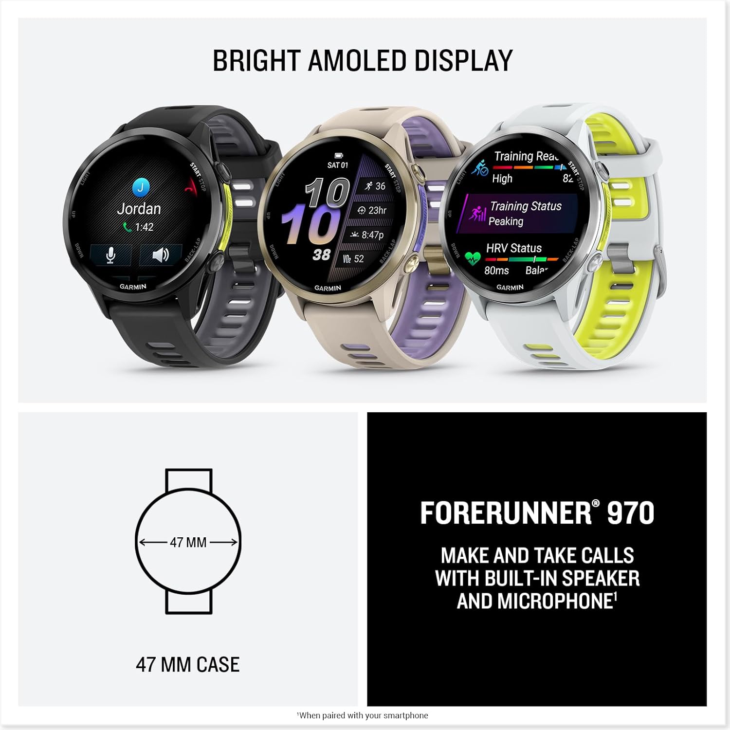  Garmin - Forerunner 970 Smartwatch 