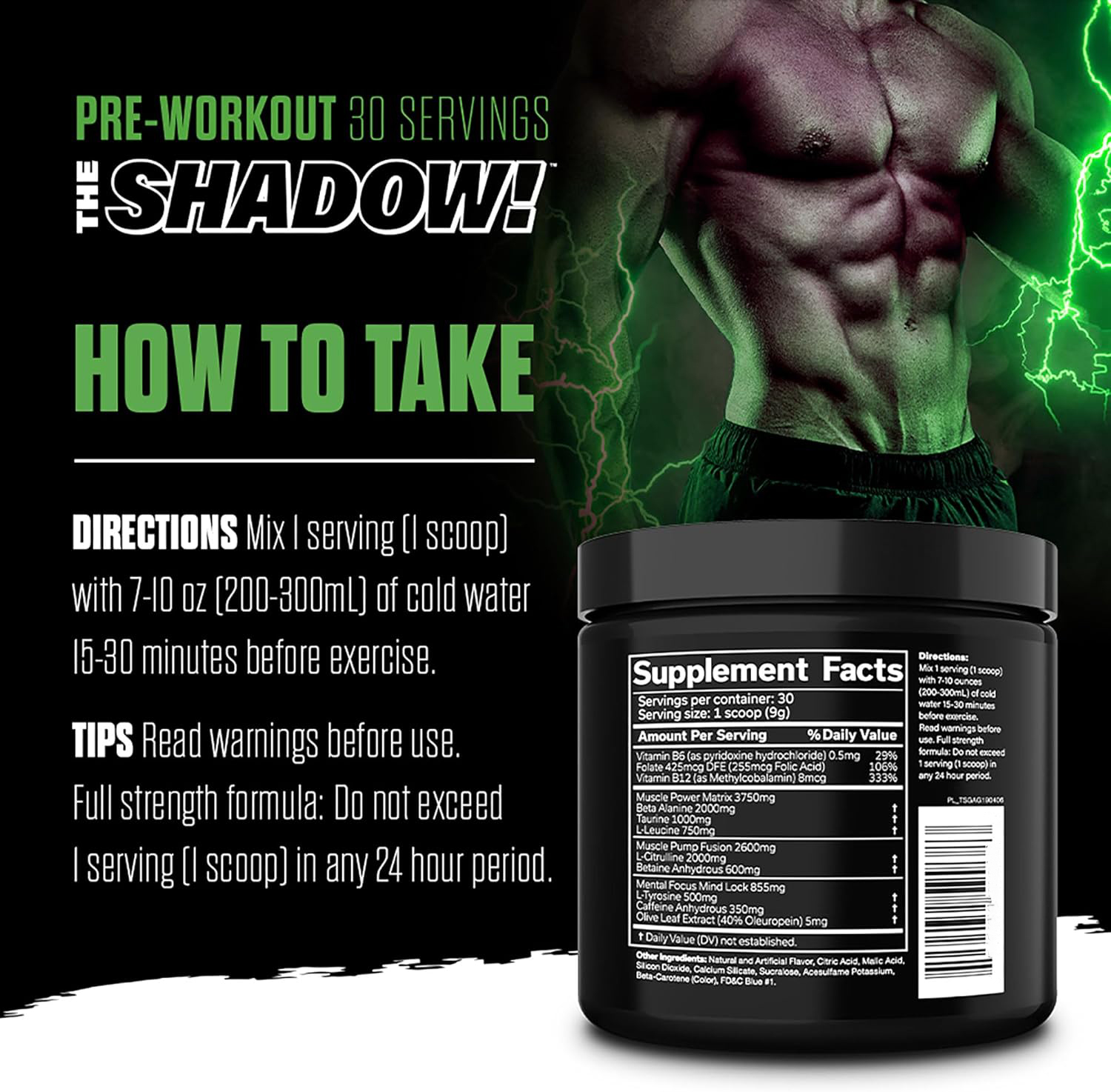 جي أن إكس سبورت ذا شادو JNX Sports The Shadow Pre Workout