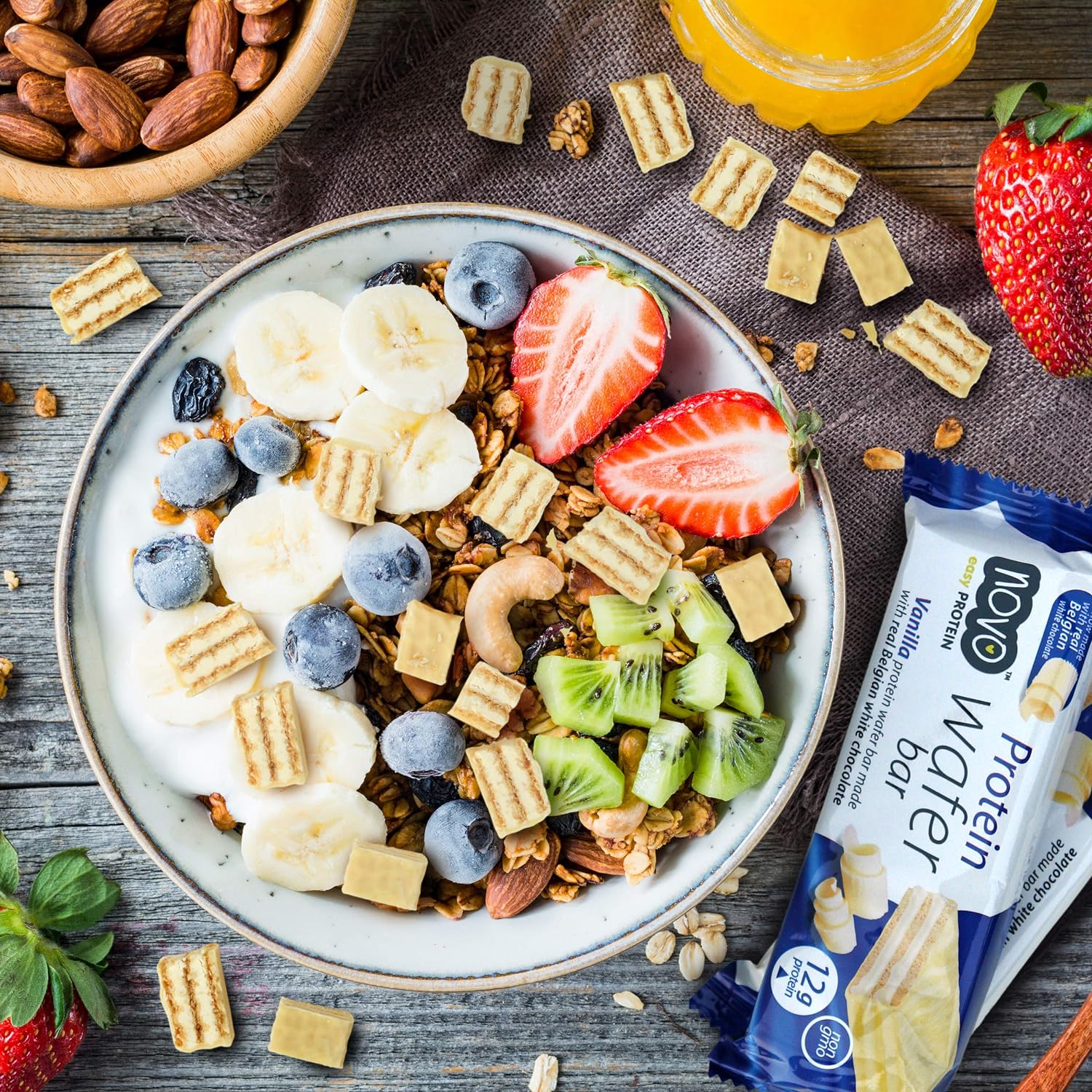  Novo Protein Bar Wafer (Pack of 12) 