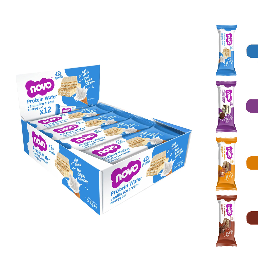  Novo Protein Bar Wafer (Pack of 12) 