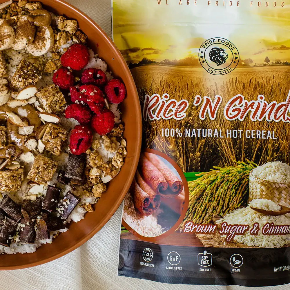  برايد فودز - رايس آند جريندز كريمة الأرز (12 حصة) - Pride Foods Rice N Grinds 