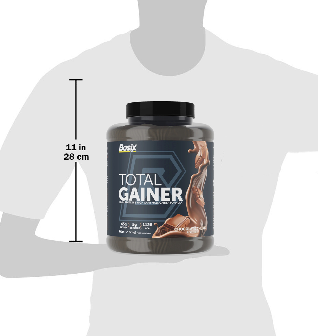  بيسيكس - توتال جينر عالي البروتين والكارب - Basix Muscle Whey Protein 