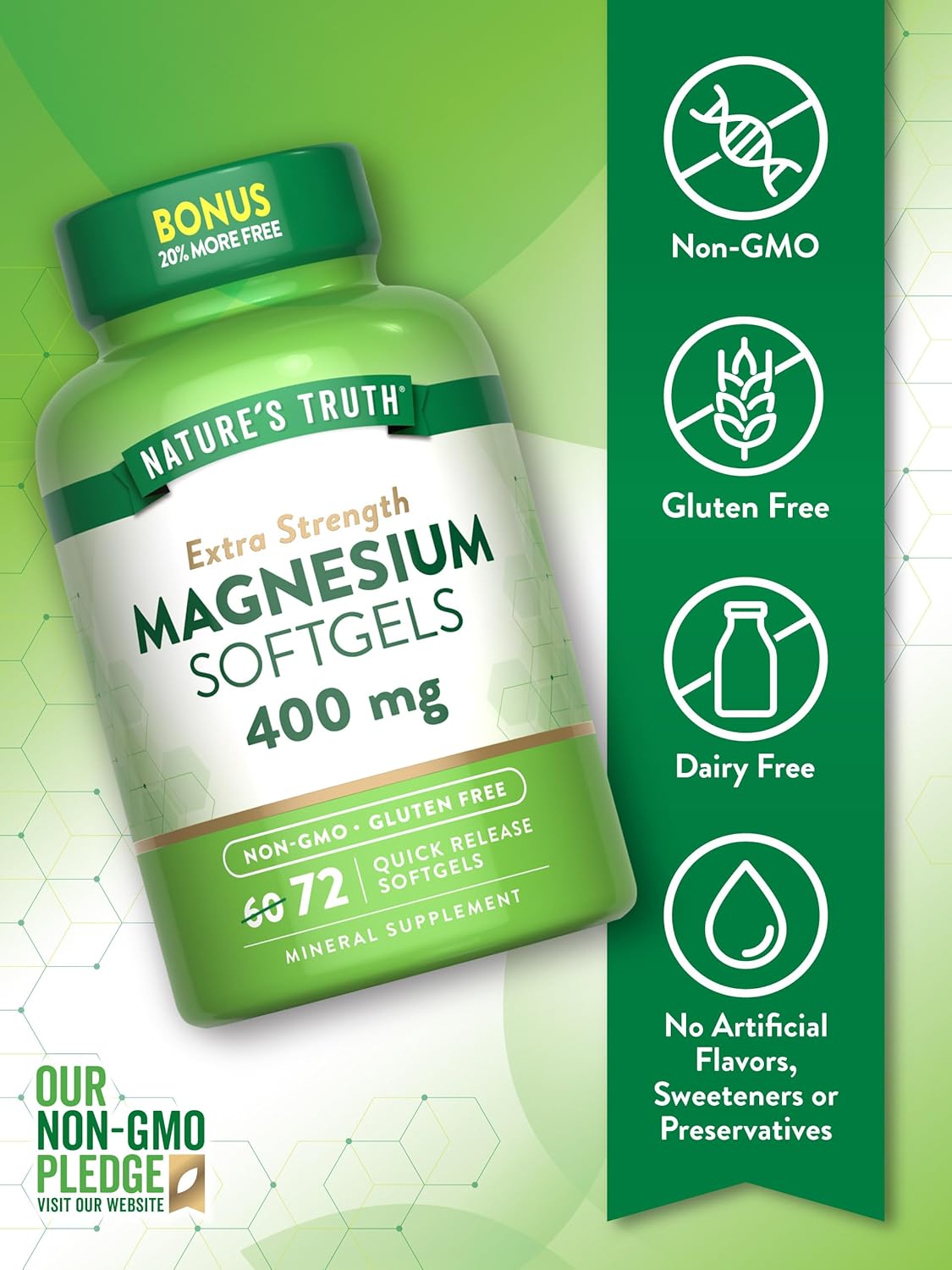 Nature's Truth - Extra Strength Magnesium 400mg 