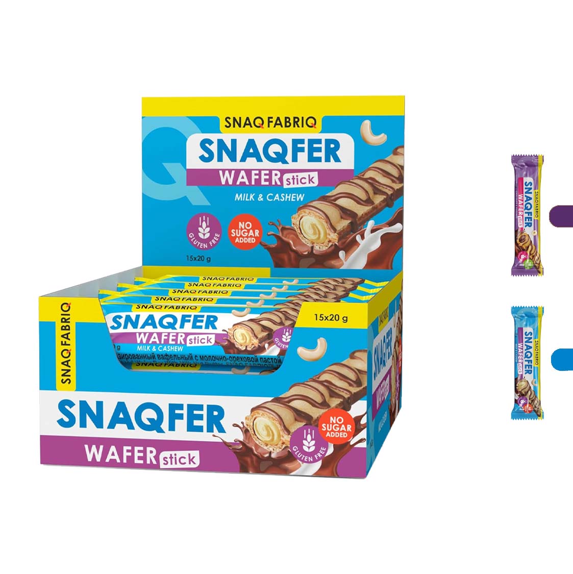  سناك فابريك - اصابع ويفر بروتين - Snaq Fabriq Protein Wafer Stick 