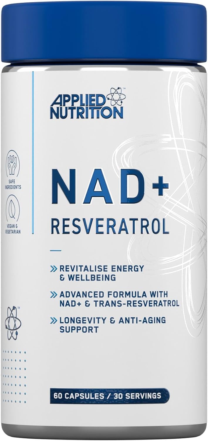  أبلايد نيوتريشن - إن إيه دي بلس ريسفيراترول (30 حصة) - Applied Nutrition NAD+ Resveratro 