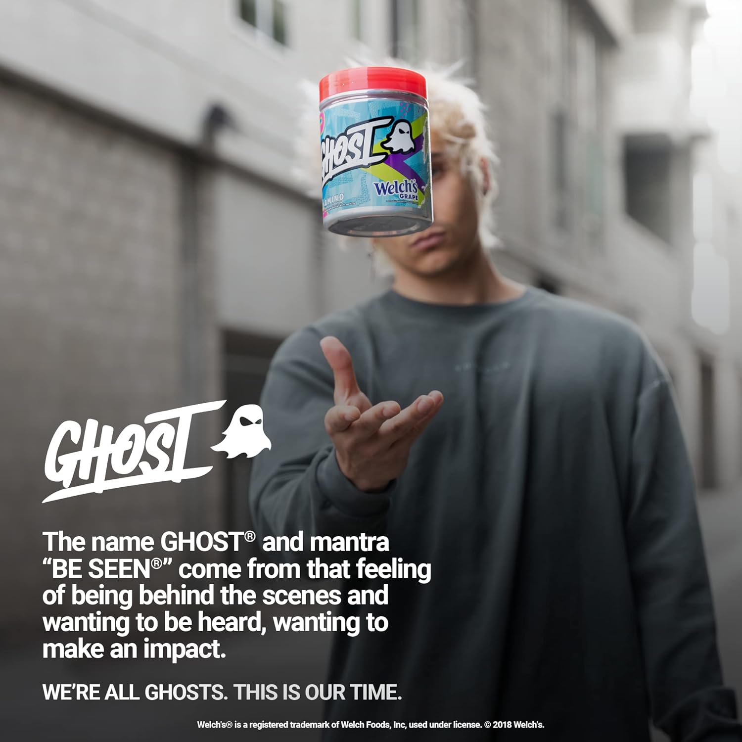  جوست - امينو الاحماض الامينية الاساسية للترطيب (40 حصة) - Ghost Amino Acid Intra-Workout 